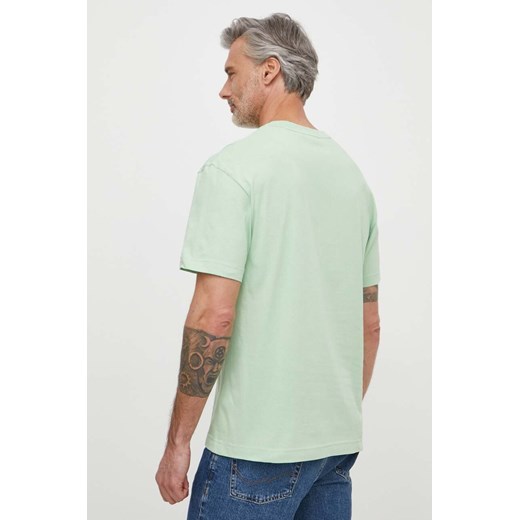 Calvin Klein t-shirt bawełniany męski kolor zielony gładki Calvin Klein XL ANSWEAR.com