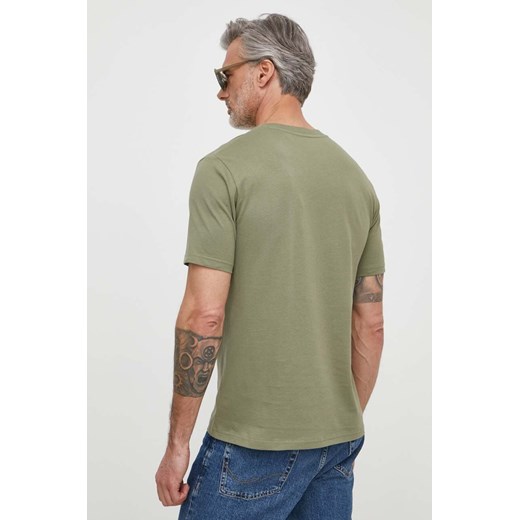 Marc O&apos;Polo t-shirt bawełniany męski kolor zielony z nadrukiem L ANSWEAR.com