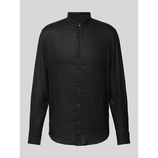 Koszula lniana o kroju regular fit ze stójką model ‘TAROK’ ze sklepu Peek&Cloppenburg  w kategorii Koszule męskie - zdjęcie 170796498