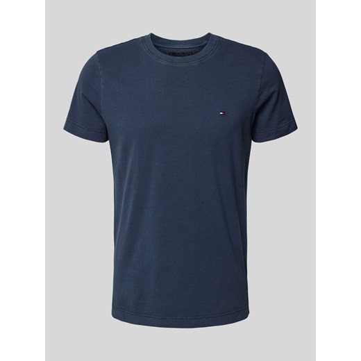T-shirt o kroju slim fit z wyhaftowanym logo model ‘GARMENT’ ze sklepu Peek&Cloppenburg  w kategorii T-shirty męskie - zdjęcie 170796565