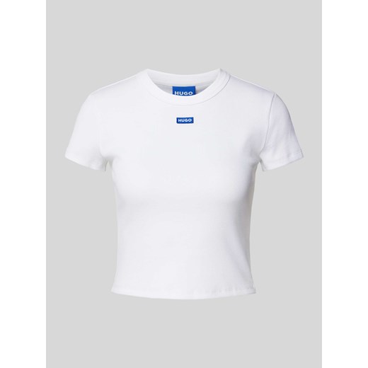 T-shirt krótki z naszywką z logo model ‘Baby Tee’ ze sklepu Peek&Cloppenburg  w kategorii Bluzki damskie - zdjęcie 170796575