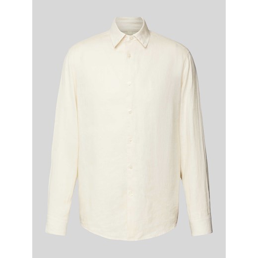Koszula lniana o kroju regular fit z kołnierzykiem typu kent model ‘RAMIS’ ze sklepu Peek&Cloppenburg  w kategorii Koszule męskie - zdjęcie 170796737