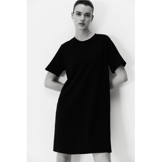 H & M - MAMA T-shirtowa sukienka dla karmiącej - Czarny H & M XL H&M