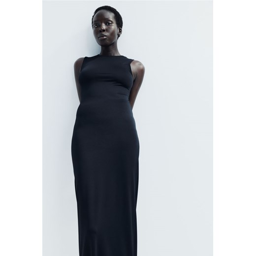 H & M - Sukienka maxi z mikrofibry - Czarny ze sklepu H&M w kategorii Sukienki - zdjęcie 170797219