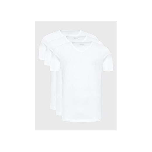 Boss Komplet 3 t-shirtów Classic 50475285 Biały Regular Fit ze sklepu MODIVO w kategorii T-shirty męskie - zdjęcie 170797666