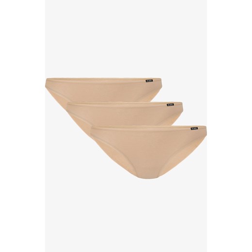 3BLP-599 bawełniane beżowe figi damskie bikini 3-pack, Kolor beżowy, Rozmiar L, ATLANTIC ze sklepu Primodo w kategorii Majtki damskie - zdjęcie 170798207