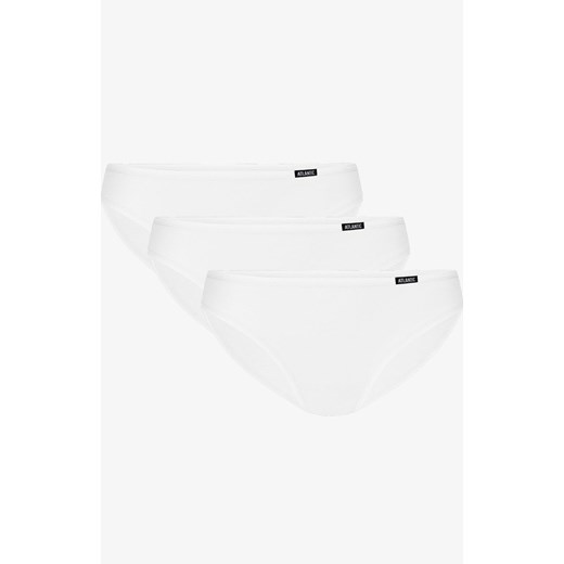 3BLP-602 bawełniane białe figi z niską talią 3-pack, Kolor biały, Rozmiar S, ATLANTIC ze sklepu Primodo w kategorii Majtki damskie - zdjęcie 170798215