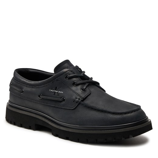 Półbuty Calvin Klein Jeans Hybrid Boat Shoe Slipon Lh Btw YM0YM00937 Triple 41 eobuwie.pl