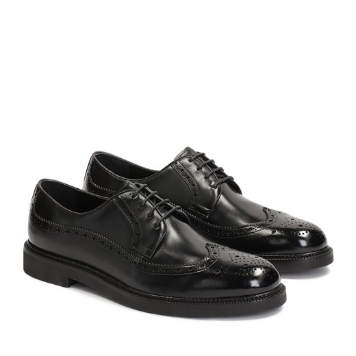 Kazar buty eleganckie męskie sznurowane czarne