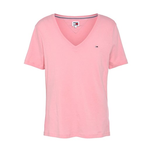 TOMMY JEANS Koszulka w kolorze jasnoróżowym ze sklepu Limango Polska w kategorii Bluzki damskie - zdjęcie 170806328