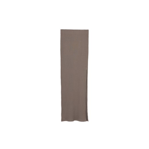 Cropp - Szara spódnica midi z rozcięciem - jasny szary ze sklepu Cropp w kategorii Spódnice - zdjęcie 170806526
