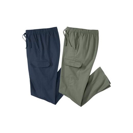 Zestaw 2 par spodni-bojówek ze sklepu Atlas For Men w kategorii Spodnie męskie - zdjęcie 170807515