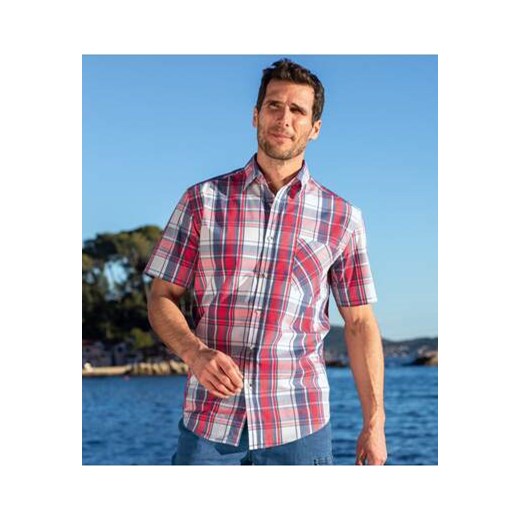 Wygodna koszula w kratę ze stretchem ze sklepu Atlas For Men w kategorii Koszule męskie - zdjęcie 170807529