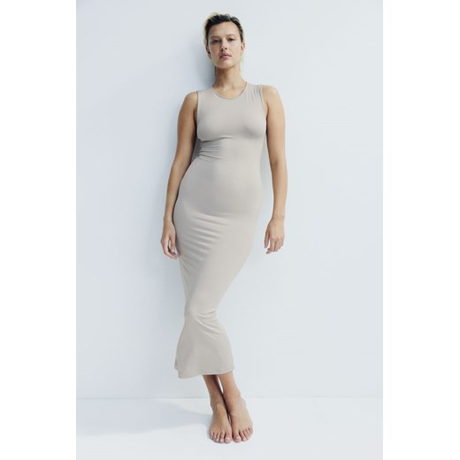 H & M - Sukienka maxi z mikrofibry - Brązowy ze sklepu H&M w kategorii Sukienki - zdjęcie 170809806