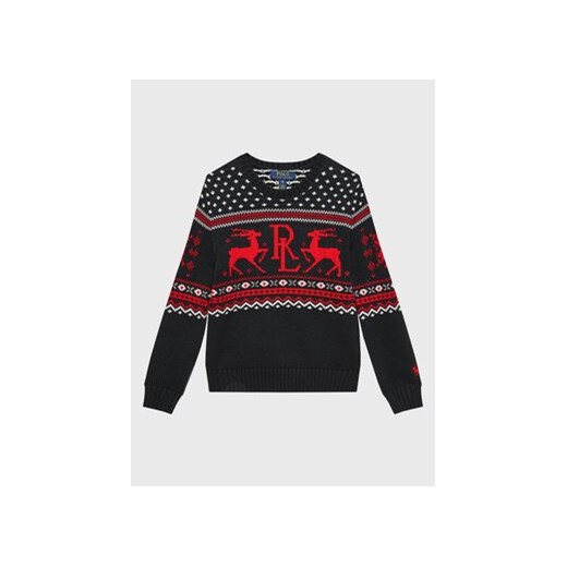 Polo Ralph Lauren Sweter 322877759001 Czarny Regular Fit ze sklepu MODIVO w kategorii Swetry chłopięce - zdjęcie 170810546