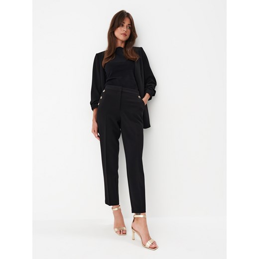 Mohito - Czarne eleganckie spodnie - czarny ze sklepu Mohito w kategorii Spodnie damskie - zdjęcie 170810648