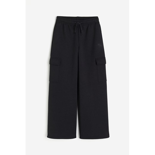 H & M - Sportowe spodnie cargo - Czarny ze sklepu H&M w kategorii Spodnie dziewczęce - zdjęcie 170811575