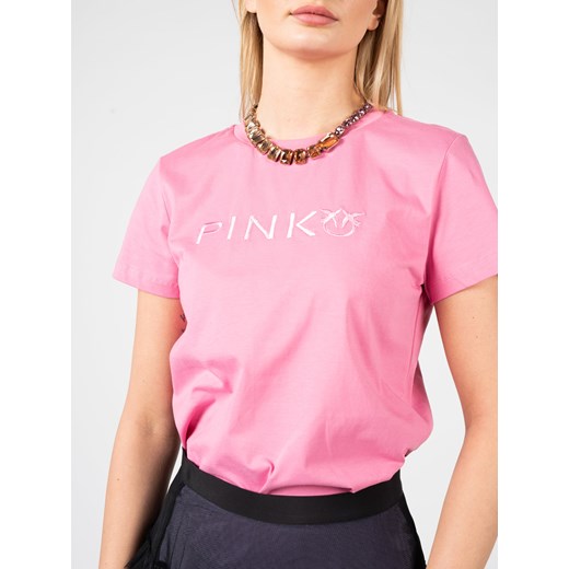 Pinko T-shirt "Marcelle" | 1G18GZ Y4LX | Kobieta | Różowy Pinko S promocja ubierzsie.com