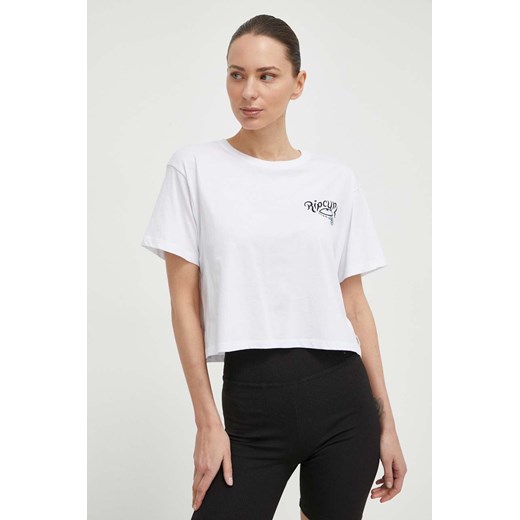 Rip Curl t-shirt damski kolor biały ze sklepu ANSWEAR.com w kategorii Bluzki damskie - zdjęcie 170819299