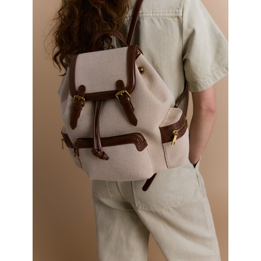 Reserved - Żakardowy plecak - wielobarwny ze sklepu Reserved w kategorii Torebki damskie - zdjęcie 170819329