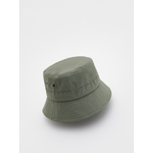 Reserved - Bawełniany bucket hat - oliwkowy ze sklepu Reserved w kategorii Czapki dziecięce - zdjęcie 170820525