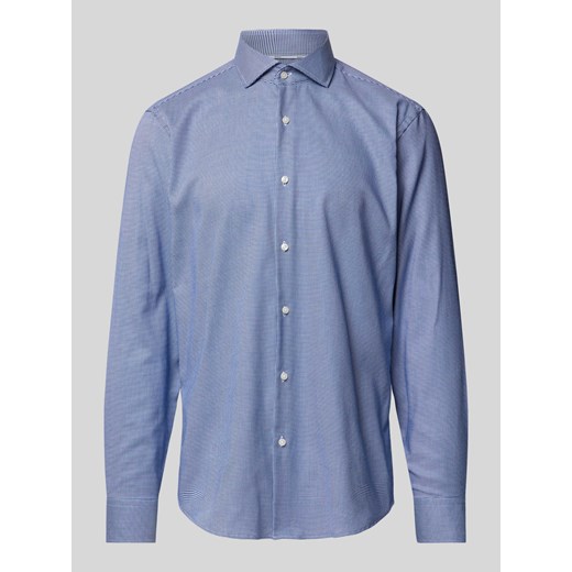 Koszula biznesowa o kroju regular fit z fakturowanym wzorem model ‘Joe’ ze sklepu Peek&Cloppenburg  w kategorii Koszule męskie - zdjęcie 170821865