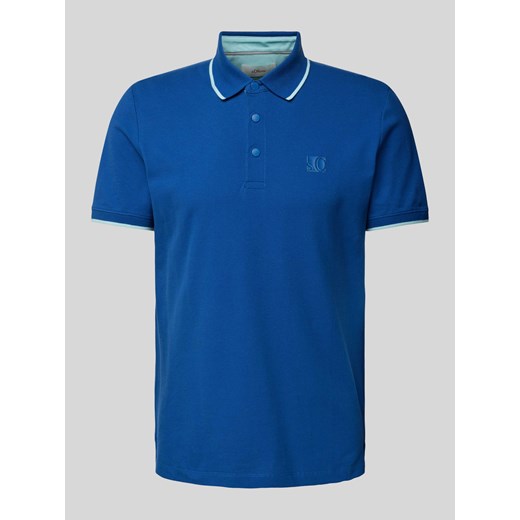 Koszulka polo z detalem z logo ze sklepu Peek&Cloppenburg  w kategorii T-shirty męskie - zdjęcie 170822059