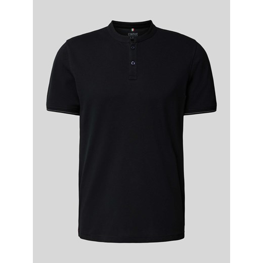 T-shirt z krótką listwą guzikową ze sklepu Peek&Cloppenburg  w kategorii T-shirty męskie - zdjęcie 170822099