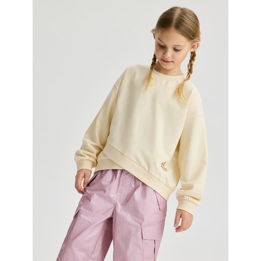 Reserved - Koszulka z nadrukiem - jasnożółty ze sklepu Reserved w kategorii Bluzki dziewczęce - zdjęcie 170823788