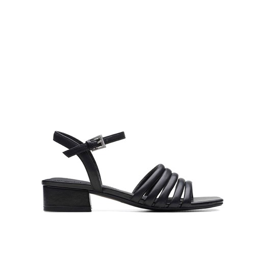 Clarks Skórzane sandały w kolorze czarnym ze sklepu Limango Polska w kategorii Sandały damskie - zdjęcie 170827685