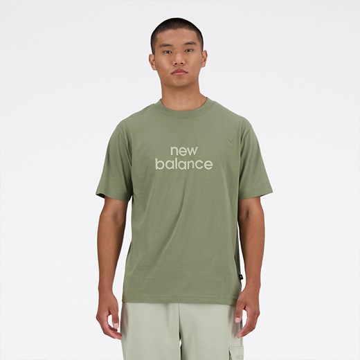 Koszulka męska New Balance MT41582DEK – zielona ze sklepu New Balance Poland w kategorii T-shirty męskie - zdjęcie 170828935