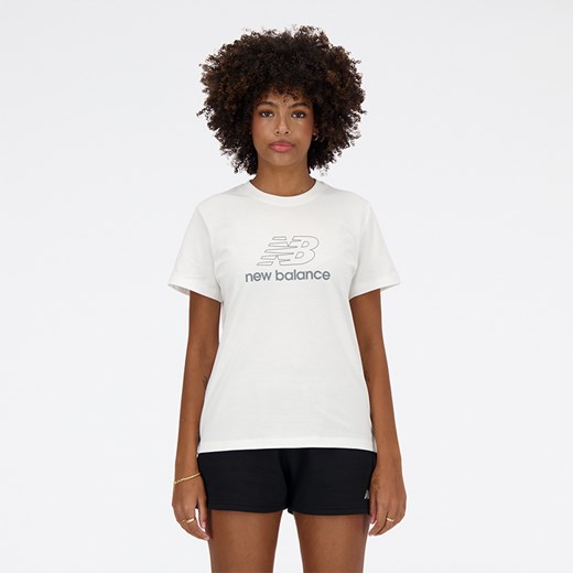 Koszulka damska New Balance WT41816WT – biała ze sklepu New Balance Poland w kategorii Bluzki damskie - zdjęcie 170828936