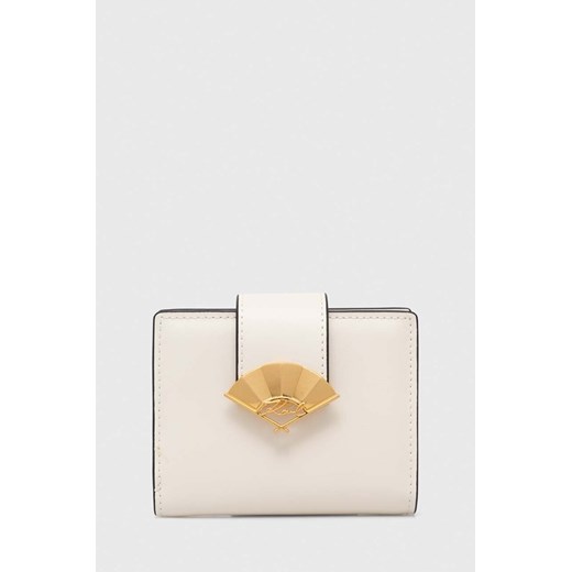 Karl Lagerfeld portfel skórzany kolor biały ze sklepu ANSWEAR.com w kategorii Portfele damskie - zdjęcie 170830319