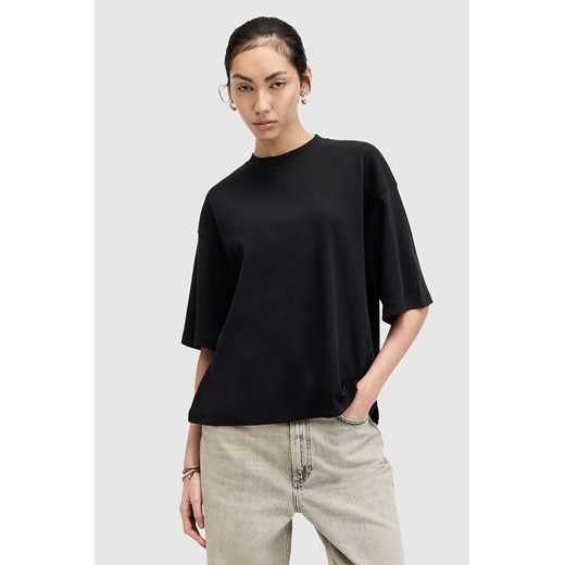 AllSaints t-shirt bawełniany AMELIE TEE damski kolor czarny W130JA M ANSWEAR.com