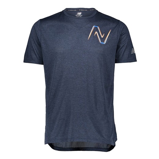 New Balance Koszulka sportowa w kolorze granatowym ze sklepu Limango Polska w kategorii T-shirty męskie - zdjęcie 170837186