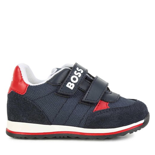 Sneakersy Boss J09201 S Navy 849 ze sklepu eobuwie.pl w kategorii Buty sportowe dziecięce - zdjęcie 170839619