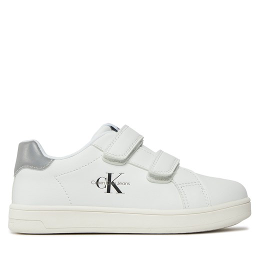 Sneakersy Calvin Klein Jeans V1X9-80853-1355X S White/Grey 092 ze sklepu eobuwie.pl w kategorii Trampki dziecięce - zdjęcie 170839658