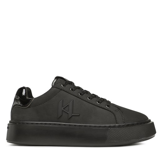 Sneakersy KARL LAGERFELD KL62217 Black Nubuck Mono Karl Lagerfeld 36 okazyjna cena eobuwie.pl