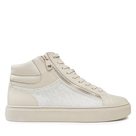 Sneakersy Calvin Klein High Top Lace Up W/Zip Mono HM0HM01046 Outline Mono Beige 0F5 ze sklepu eobuwie.pl w kategorii Trampki męskie - zdjęcie 170840079