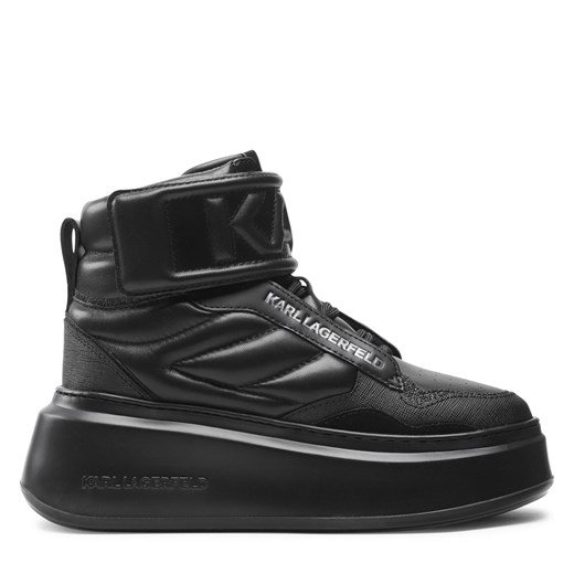 Sneakersy KARL LAGERFELD KL63555 Black Lthr/Mono ze sklepu eobuwie.pl w kategorii Buty sportowe damskie - zdjęcie 170840536