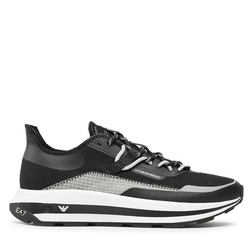 Sneakersy EA7 Emporio Armani X8X145 XK336 N763 Black/Silver ze sklepu eobuwie.pl w kategorii Buty sportowe męskie - zdjęcie 170840788