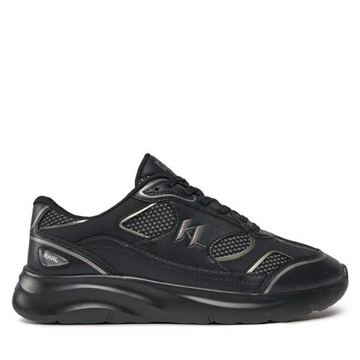 Sneakersy KARL LAGERFELD KL53620 Black Lthr/Textile 400 ze sklepu eobuwie.pl w kategorii Buty sportowe męskie - zdjęcie 170841005