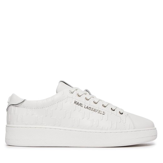 Sneakersy KARL LAGERFELD KL51549A White Lthr/Mono 01W ze sklepu eobuwie.pl w kategorii Buty sportowe męskie - zdjęcie 170841138