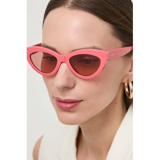 Guess okulary przeciwsłoneczne damskie kolor różowy GU7905 5274S ze sklepu ANSWEAR.com w kategorii Okulary przeciwsłoneczne damskie - zdjęcie 170841216