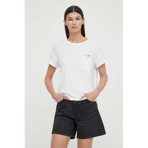 Levi&apos;s t-shirt bawełniany damski kolor biały ze sklepu ANSWEAR.com w kategorii Bluzki damskie - zdjęcie 170841358