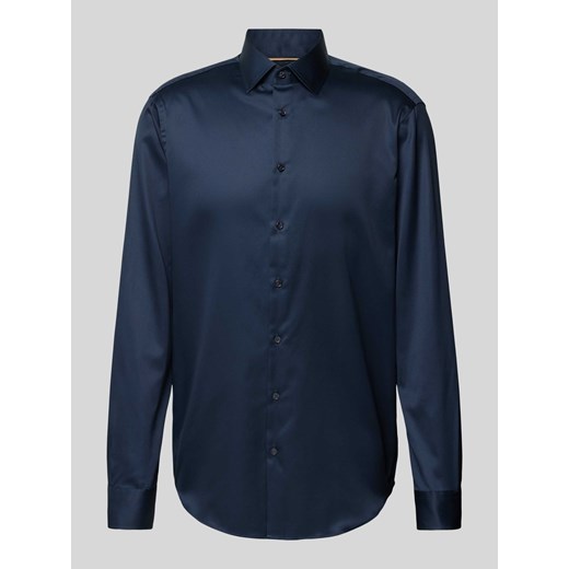 Koszula biznesowa o kroju regular fit z satyny ze sklepu Peek&Cloppenburg  w kategorii Koszule męskie - zdjęcie 170842046