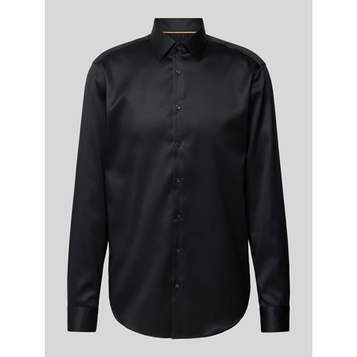 Koszula biznesowa o kroju regular fit z satyny ze sklepu Peek&Cloppenburg  w kategorii Koszule męskie - zdjęcie 170842168