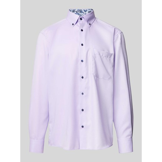 Koszula biznesowa o kroju comfort fit z kołnierzykiem typu button down ze sklepu Peek&Cloppenburg  w kategorii Koszule męskie - zdjęcie 170842329