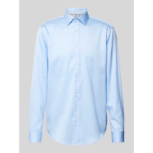 Koszula biznesowa o kroju regular fit z satyny ze sklepu Peek&Cloppenburg  w kategorii Koszule męskie - zdjęcie 170842446