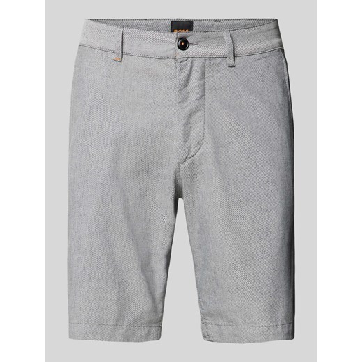 Bermudy o kroju slim fit z fakturowanym wzorem ze sklepu Peek&Cloppenburg  w kategorii Spodenki męskie - zdjęcie 170842537